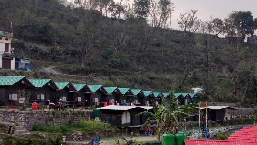 Jungle Camp with Swimming Pool in Rishikesh Shivpuri